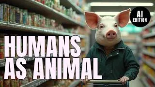 Thumbnail: What If Humans Had Animal Heads? 🐺🦊 | Surreal AI Life in Everyday Situations