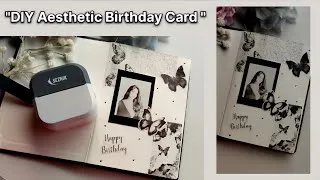 Thumbnail: DIY Aesthetic Birthday Card| Easy Card Tutorial|Handmade Gift Card For Bestfriend Using @Seznik |