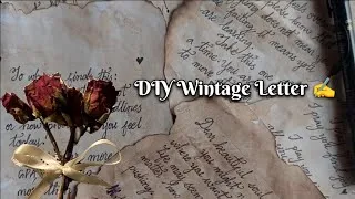 Thumbnail: How To Make Wintage Letter At Home| DIY Wintage Letter With Coffee| Easy Birthday Card Tutorial #diy