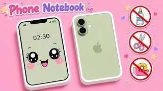 Thumbnail: How to make DIY phone notebook / No Glue, No Scissors / Paper Crafts / Easy Craft ideas / School 