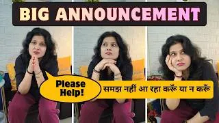 Thumbnail: BIG ANNOUNCEMENT! #artisticlifewithpihupreeti