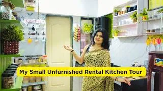 Thumbnail: Small Unfurnished Rental Kitchen Tour | My Kitchen Tour | Organization of Non Modular Kitchen
