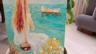 Thumbnail: A GIRL on a Swing Painting Tutorial for Beginners with Step by Step