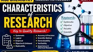 Thumbnail: Characteristics of Research | MSc Chemistry Research Methodology | Unit 1 | Important Exam Topic