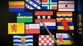 Thumbnail: All Provinces of the Netherlands 🇳🇱 | Flags Drawing Collection