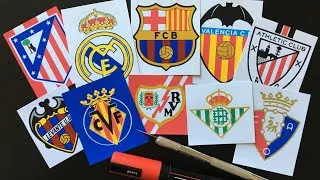 Thumbnail: Drawing Spanish La Liga Club Logos | Football Crest Art Compilation