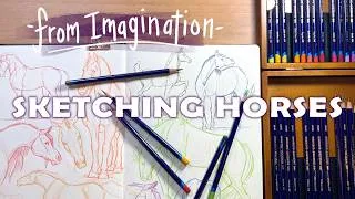 Thumbnail: Sketching Horses From Imagination | Sketch With Me! | SKETCHBOOK SESSION