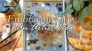 Thumbnail: Artist Vlog | Oil Painting and Embracing Slow Days | Paint and Thoughts