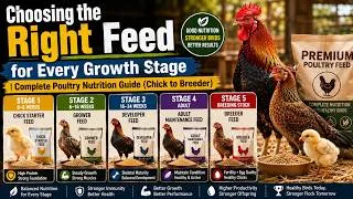 Thumbnail: Choosing the Right Feed for Every Growth Stage | Complete Poultry Nutrition Guide (Chick to Breeder)