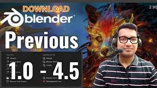 Thumbnail: Download ANY Blender Version You Want! 🔥 (From 2.79 to Latest 4.2 Easily)
