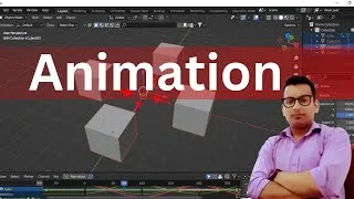 Thumbnail: Blender Animation for Beginners — Start Animating in Just 5 Minutes! 🎬🔥