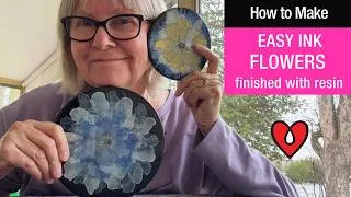 Thumbnail: Easy Alcohol Ink Flowers + Resin Finish | Beginner Tutorial