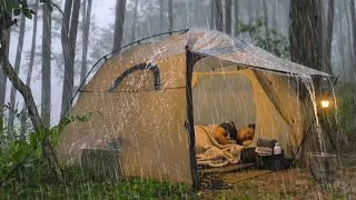 Thumbnail: ENJOYING BAD WEATHER LIGHTNING STORMS AND VERY HEAVY RAIN ‼️CAMPING IN HEAVY RAIN⛈️(4)