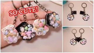 Thumbnail: Cute Resin Couple Keychain 💕 | Easy DIY Resin Art for Beginners ✨💎| Artshabits