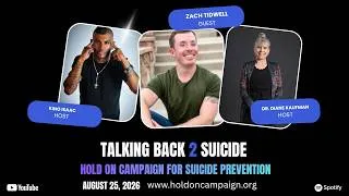 Thumbnail: Talking Back 2 Suicide: Blind Veteran's Living Proof of Suicide's Lies ~ Episode 93 (8/25/26)