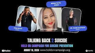 Thumbnail: Talking Back 2 Suicide: Violence, Bullying, Grief & Risk for Suicide ~ Episode 92 (8/18/26)