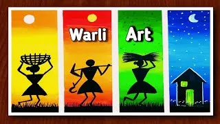 Thumbnail: How To Draw Warli Art Painting | Tribal Art | Warli Painting For Beginners