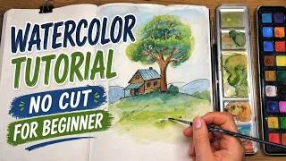 Thumbnail: Very Very Easy watercolor painting for beginners/ Step by Step