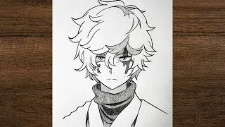 Thumbnail: How to draw Gabimaru from Hell’s paradise / Drawing anime / pencil drawing 