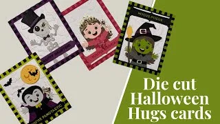 Thumbnail: Die Cut 💀Halloween 💀 Hugs cards | Spellbinders Halloween Hugs collection