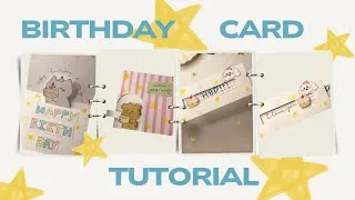 Thumbnail: Cute DIY Birthday Card Tutorial ⭐️✂️| Easy Handmade Card Ideas 💌