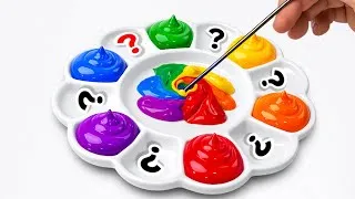 Thumbnail: You Won't Believe These 13 Colors Came from Just 6! Satisfying Color Mixing 