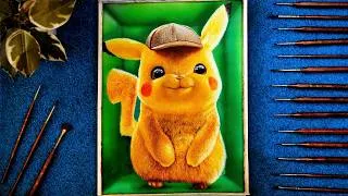Thumbnail: Drawing Detective Pikachu Hyper Realistic Oil Painting | arturzza |