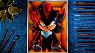 Thumbnail: Drawing Shadow the Hedgehog 3D Oil Painting | arturzza |