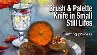 Thumbnail: Les Fleurs: painting four Floral still lifes with brush & palette knife