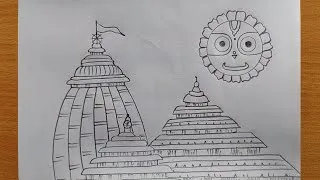 Thumbnail: Jagannath Rathyatra drawing easy| Puri Jagannath Temple drawing| Pencil drawing | Car festival