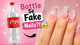 Thumbnail: DIY😱! HOW TO MAKE FAKE NAILS USING PLASTIC BOTTLE AT HOME 💖🤩! | NO GLUE | NO NAIL STICKER | 