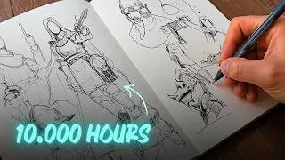 Thumbnail: 10000 Hours of Drawing XP in 10 min