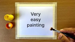 Thumbnail: Very easy watercolor painting for beginners / step by step tutorial
