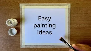 Thumbnail: Easy painting ideas, Easy watercolour painting for beginners, step by step tutorial 