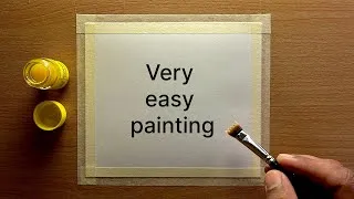Thumbnail: Easy watercolor painting for beginners / Very simple painting ideas / step by step tutorial 