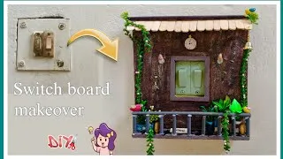 Thumbnail: Gande Switch Board ko banaya Mini Balcony ✨ | DIY Room Decor #aestheic #makeover 