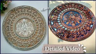 Thumbnail: How I draw My Lippan Art design 🌻| Step by Step clay work tutorial | Detailed Video | #lippanart