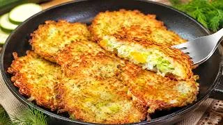 Thumbnail: This Zucchini Recipe Is So Delicious! Crispy Fritters in a Pan