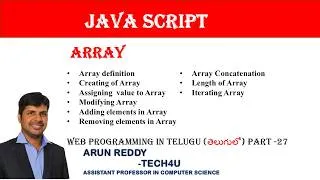 Thumbnail: WEB PROGRAMMING IN TELUGU PART