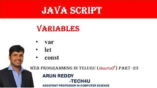 Thumbnail: WEB PROGRAMMING PART 23 - VARIABLES IN TELUGU | TYPES OF VARIABLES IN TELUGU | RULES FOR VARIABLES