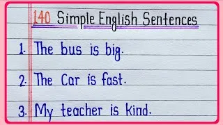 Thumbnail: 140 Simple English Sentences || 140 Simple Sentences for Reading Practice || Simple Sentences