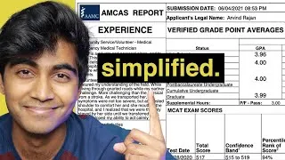 Thumbnail: MY COMPLETE AMCAS APPLICATION | Accepted Medical Student Explains.