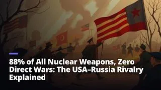 Thumbnail: 88% of All Nuclear Weapons, Zero Direct Wars: The USA–Russia Rivalry Explained