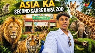 Thumbnail: 😱 Asia Ka Second Sabse Bada Zoo! 🦁 | Nandankanan Zoo Full Tour | Lion, Tiger & More