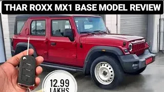 Thumbnail: Mahindra Thar Roxx Base Model Mx1 Review |  New Thar Roxx Mx1 Base Model | 2024 Thar Roxx 5 door Mx1