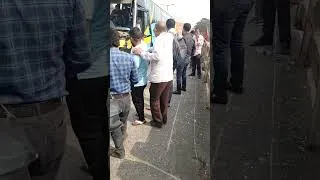Thumbnail: Highway accident 😭#shortvideo #short #highway #accident#bus #truck #blogger #sad