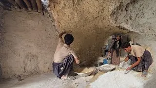 Thumbnail: 🔥 Turning a Mountain Cave into a Secure Home | A Cave Family’s Real Life in the Wild Mountains 🏡⛰️