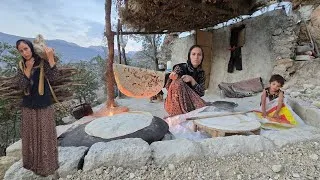 Thumbnail: 🥇🔥 Real Cave Life | Collecting Firewood & Baking Traditional Bread in the Wild Mountains 🍞🏔️