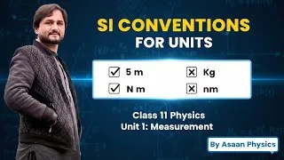 Thumbnail: Lecture 7_ SI conventions For Using Units-Unit 1 Measurement Class 11- Asaan Physics Pushto Lecture
