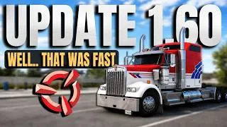 Thumbnail: That Didn't Take Long... ETS2 & ATS 1.60 Summer Update